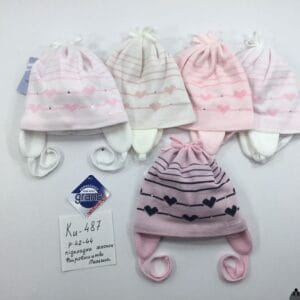 Демісезонна шапка на дівчинку, Р.42-44, GRANS KU487 (ПОЛЬЩА)