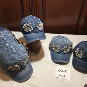 Джинсовая бейсболка на девочку, Р.52, № 45