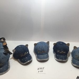 Джинсовая бейсболка на девочку, Р.55, № 145