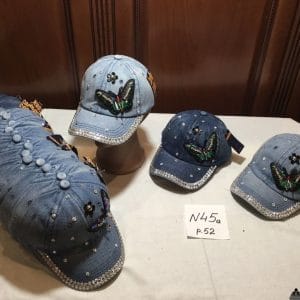 Джинсовая бейсболка на девочку, Р.52, № 45а