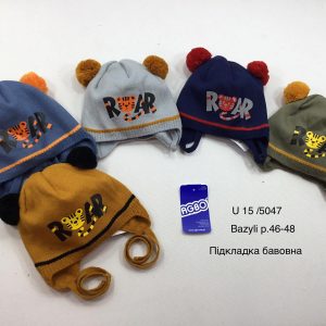 Демісезонна шапка на хлопчика, Р.46-48, AGBO 5047 U19 BAZYLI (ПОЛЬЩА)