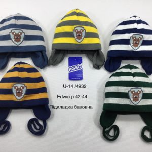 Демісезонна шапка на хлопчика, Р.42-44, AGBO 4932 U14 EDWIN (ПОЛЬЩА)