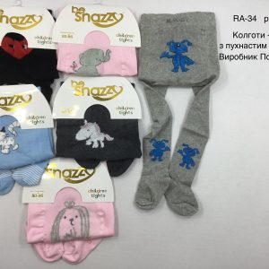 Купити оптом колготки мікс з пухнастим малюнком, Р.80-86, BE SNAZZY RA-34 (ПОЛЬЩА)