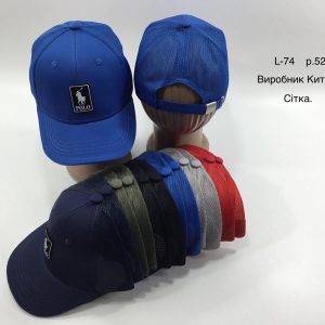 Купити оптом бейсболку з сіткою на хлопчика, Р.52, L74