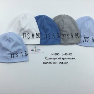 Купити оптом трикотажні шапки на хлопчика, Р.40-42, ALA BABY № 200 (ПОЛЬЩА)