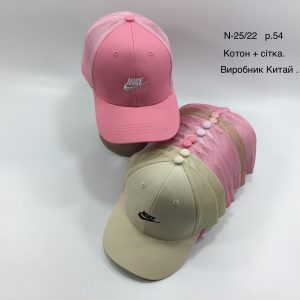 Купити оптом бейсболку з сіткою на дівчинку, Р.54, №22