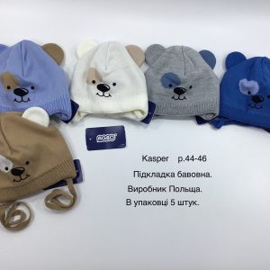 Купити оптом демісезонні шапки на хлопчика, Р.44-46, AGBO U18 KASPER (ПОЛЬЩА)