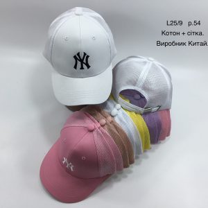 Купити оптом бейсболку з сіткою на дівчинку, Р.54, L9
