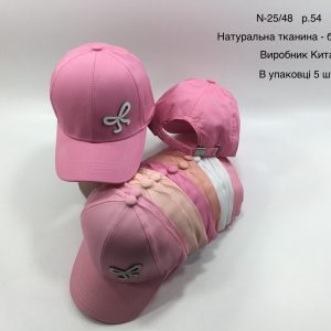 Купити оптом бейсболку на дівчинку, Р.54, L48