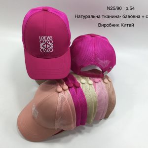 Купити оптом бейсболку з сіткою на дівчинку, Р.54, L90