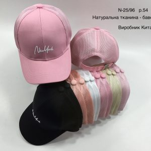Купити оптом бейсболку з сіткою на дівчинку, Р.54, L96