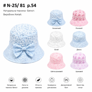 Купити оптом панами на дівчинку, Р.54, № 81