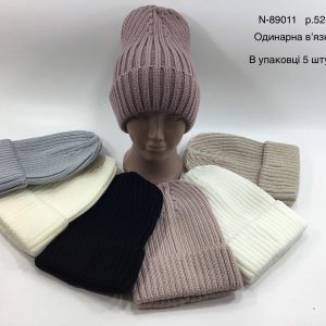 Купити оптом подвійна шапка для дівчаток, Р.52-54, Мої Шапки 89011 (УКРАЇНА)