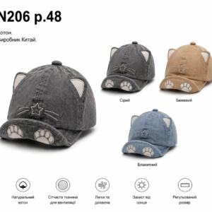 Бейсболка на хлопчика, Р.48, №206