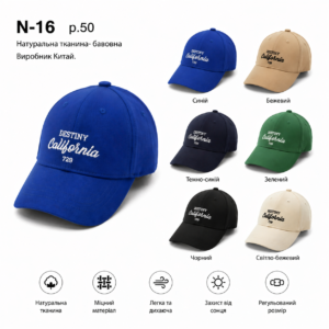 Купити оптом бейсболку на хлопчика, Р.50, №16