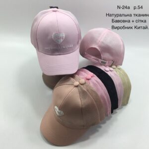 Купити оптом бейсболку  з сіткою на дівчинку, Р.54, №24a
