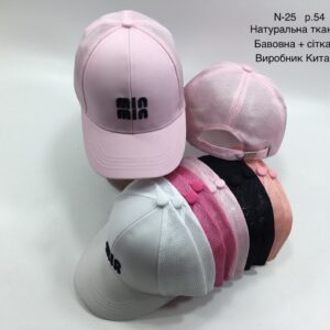 Купити оптом бейсболку на дівчинку, Р.54, №25a