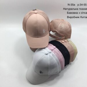 Купити оптом бейсболку з сіткою на дівчинку, Р.55, №35a
