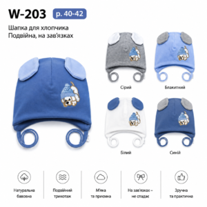 Шапка на хлопчика, Р.40-42, ALA BABY 203 (ПОЛЬЩА)